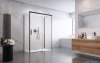 Radaway Idea Black Kdj+s kabina prysznicowa 75x140x75 prawa czarny mat/szkło przejrzyste 10116140-54-01R/387049-54-01L/10117075-01-01
